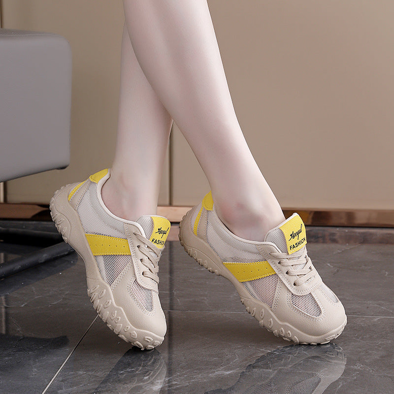 Damen Sneaker atmungsaktiv Freizeitschuhe Netzmaterial rutschfest