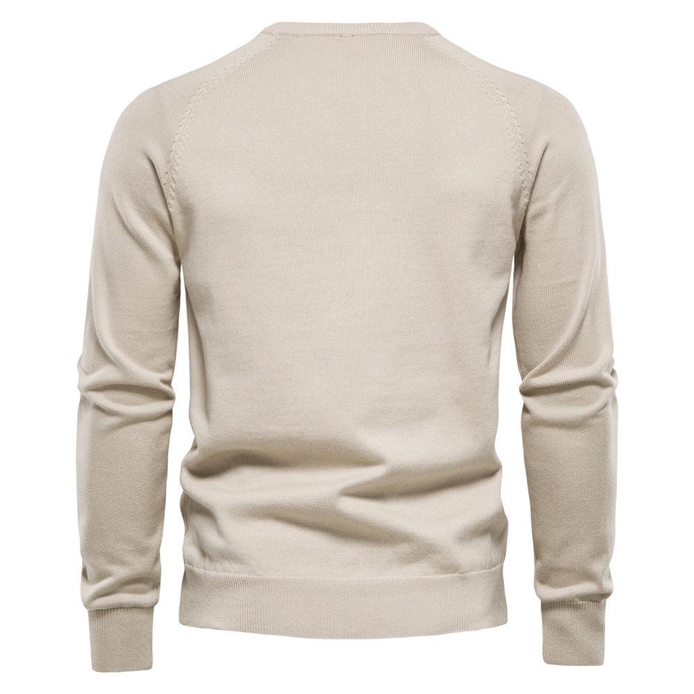 Herren Strickpullover Rautenmuster Modern Rundhals