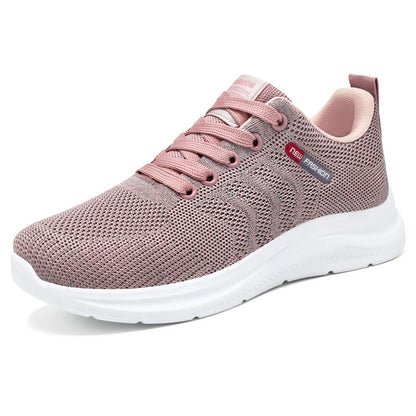 Bequeme Damen Sneaker Atmungsaktiv Elastisch Sportlich