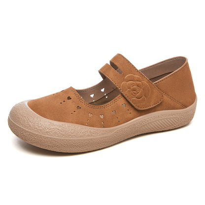 Damen Klettschuhe Blumenmuster Bequem Komfortschuhe