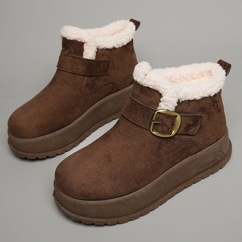 Damen Winterstiefel Warm Fleece Innenfutter Modisch