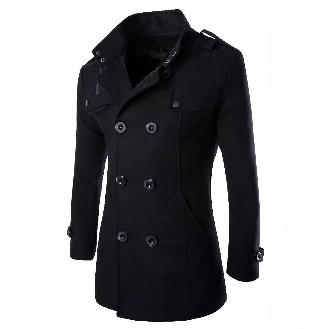 Herren Mantel Doppelreiher Elegant Modern Berlin Stil