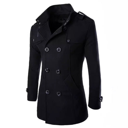 Herren Mantel Doppelreiher Elegant Modern Berlin Stil