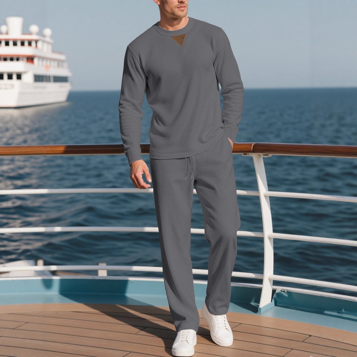 Herren Langarm-Set Modern mit Struktur und Style