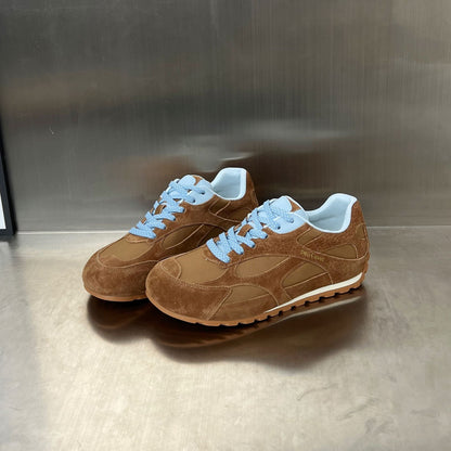 Damen Sneaker Sportlich mit Wildleder und Dämpfung