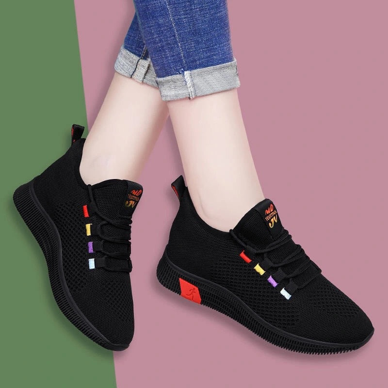 Damen Trainingssneaker Atmungsaktiv Flexibel Laufschuhe Sport