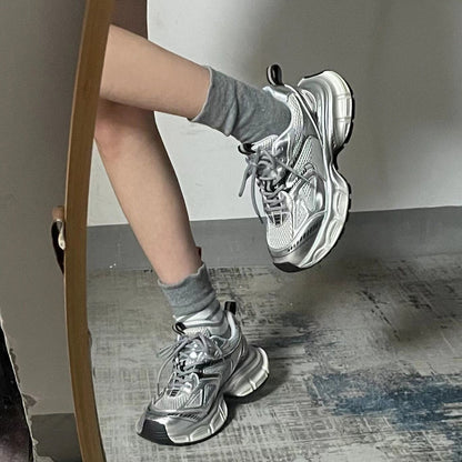 Damen Sneaker Sportlich Bequem Mit Stoßdämpfung