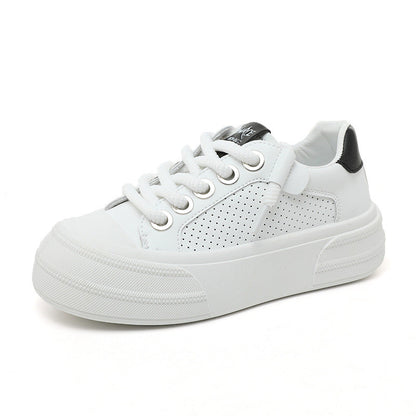 Damen Sneaker Freizeit Schuhe Perforiert Modern - BerlinGlamour