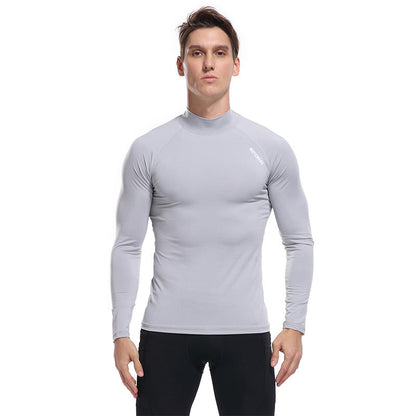 Herren Langarmshirt Funktionell mit hohem Kragen Sportlich