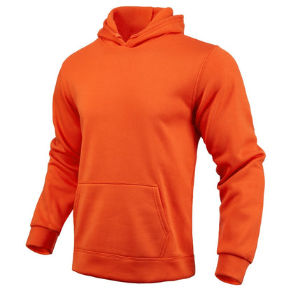 Herren Hoodie Übergroß Kängurutasche Großmaschen Pullover