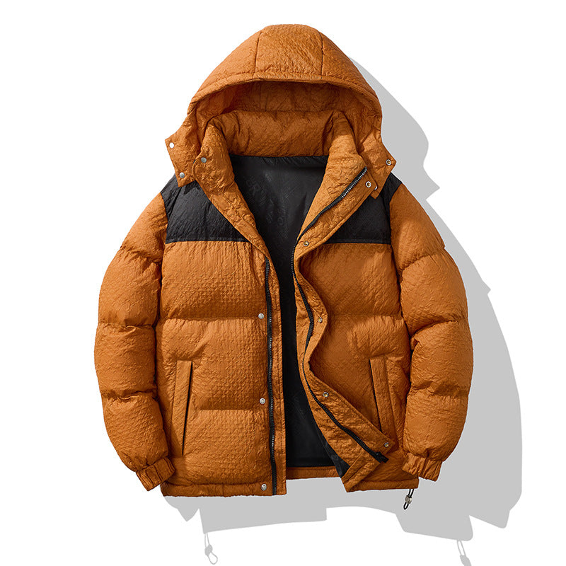Herren Daunenjacke Modisch Warm mit Kapuze