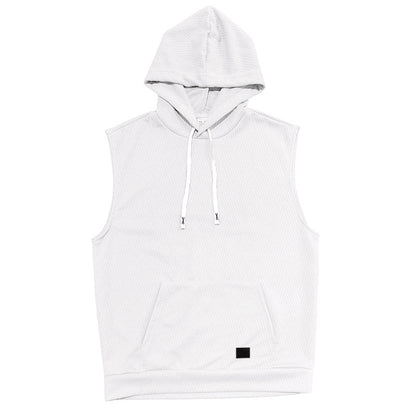Kapuzenshirt Ärmellos Unisex Modern Strukturstoff