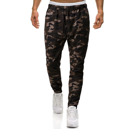 Herren Cargohose Camouflage Stretch