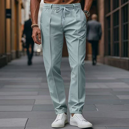 Herren Freizeithose Elegant Elastisch Mit Taschen
