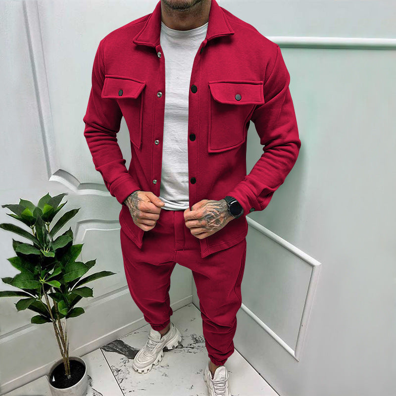 Herren Freizeitjacke Lässig Mit Taschen Sportlich
