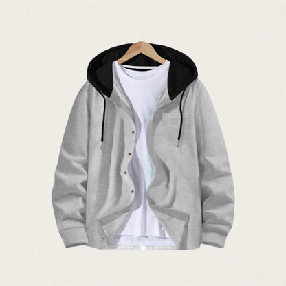Herren Kapuzenjacke Lässig Mit Hoodie Modern