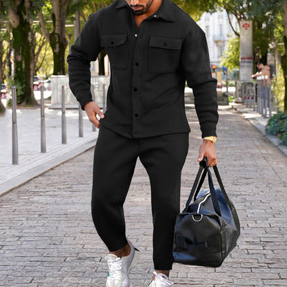 Herren Anzug Modern mit Brusttasche und Hosentaschen
