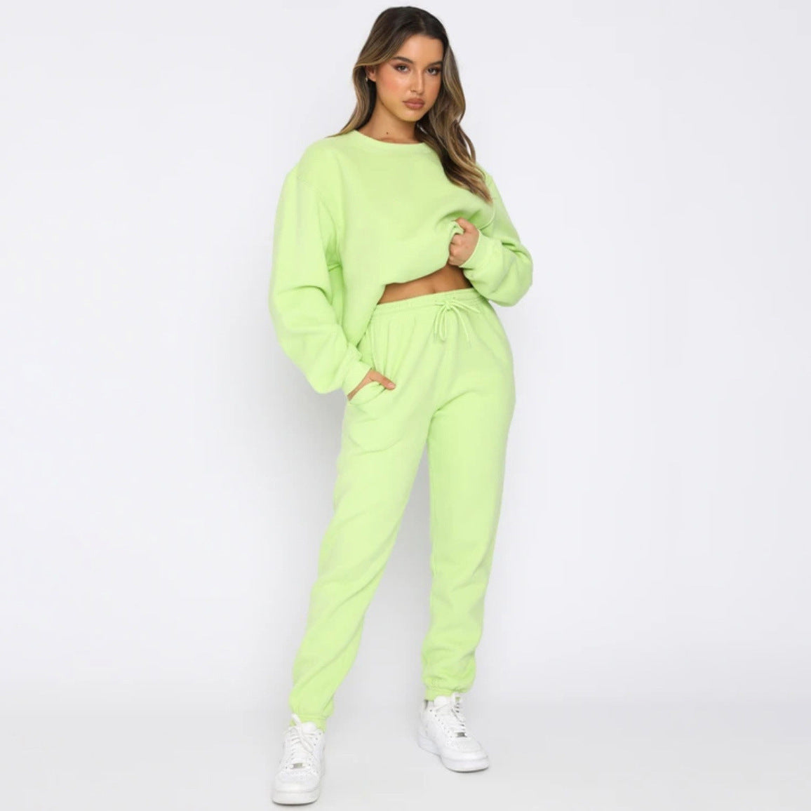 Damen Jogginganzug Bequem Sweatshirt Hose Sportlich