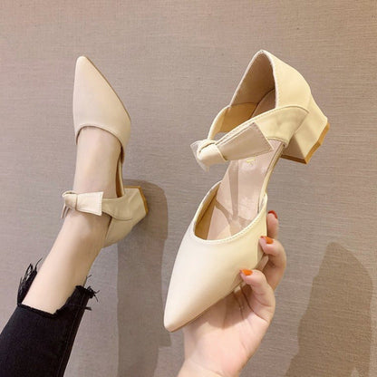 Elegante Damen Slingpumps mit Schleife Hochhackig - BerlinGlamour