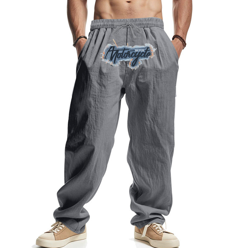 Herren Motorradhose Elastisch Cargo-Hose Mit Taschen