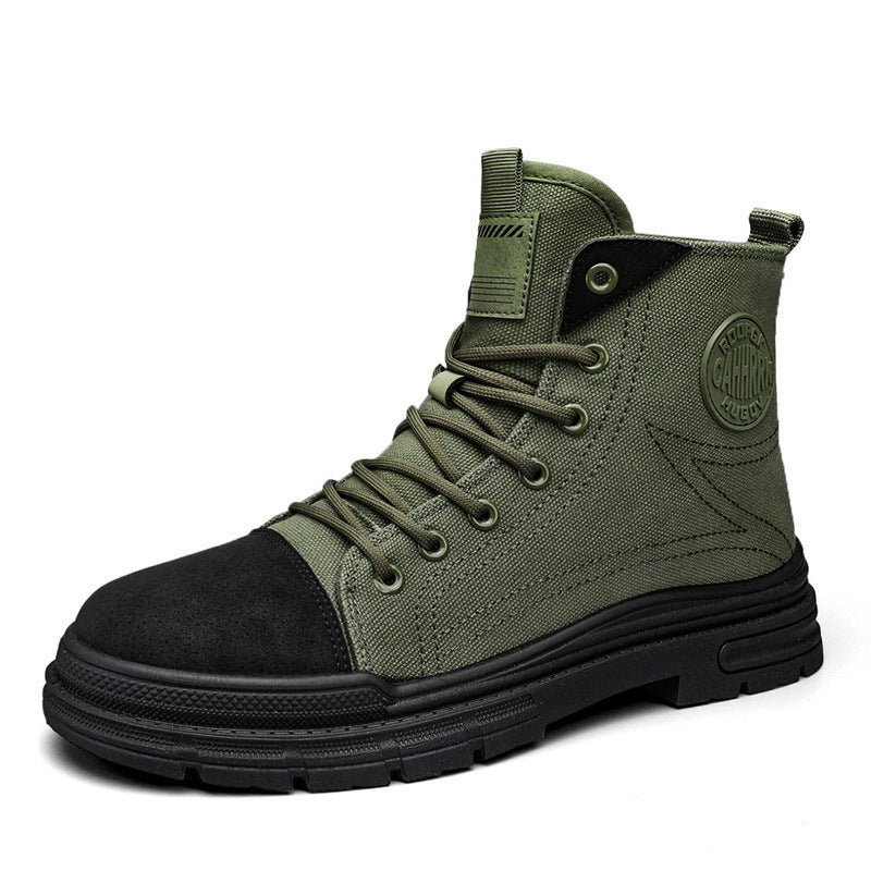 Damen Sneaker Hoch Hochwertig Robust Canvas Rutschfest