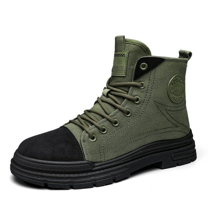 Damen Sneaker Hoch Hochwertig Robust Canvas Rutschfest
