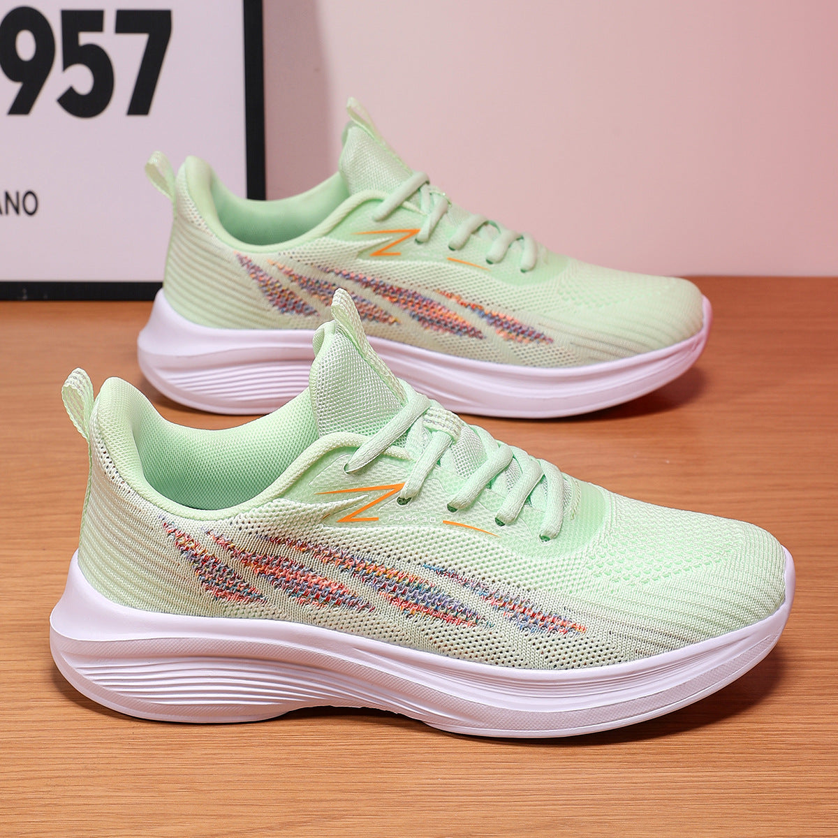 Damen Sneaker Leicht Sport Mesh Atmungsaktiv - BerlinGlamour