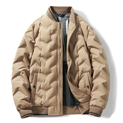 Herren Winterjacke Isoliert Gesteppt Warm