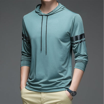 Herren Sport Hoodie atmungsaktiv Funktionsshirt Modern