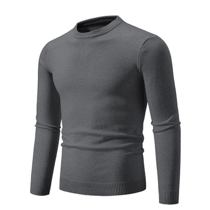Herren Pullover Rundhals Weich Strick Klassisch