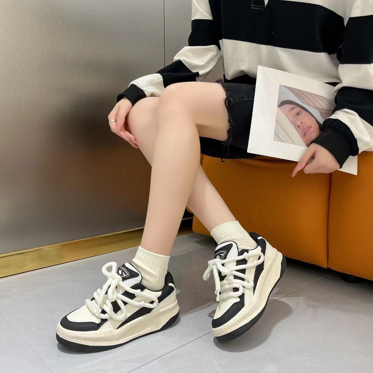 Damen Sneaker Sportlich High-Top Atmungsaktiv Rutschfest