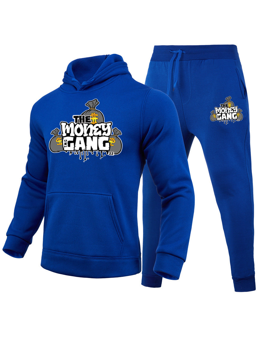 Herren Sportset Hoodie Jogginghose Mit Grafikdruck