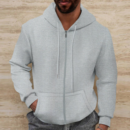 Herren Kapuzenpullover Lässig Struktur Innenfutter Modern