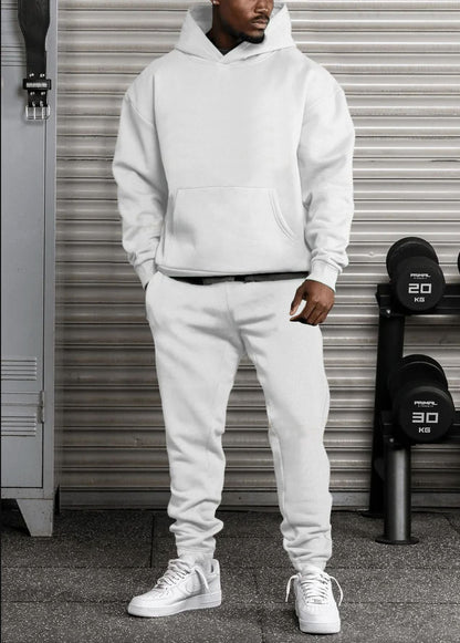 Bequemer Herren Freizeitanzug Oversized mit Kängurutasche