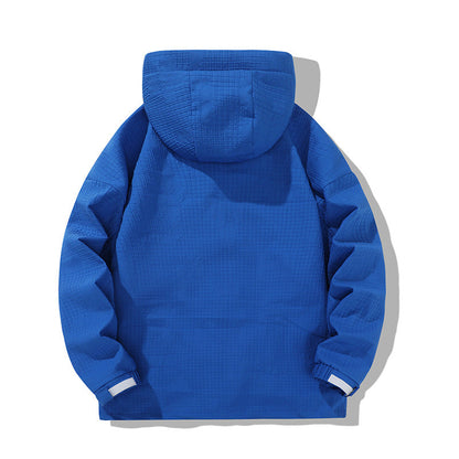 Herren Windjacke Leicht Reißverschluss Taschen Sportlich