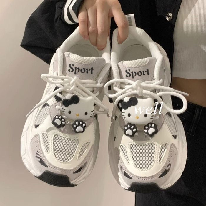 Damen Sneaker Hello Kitty Schuhe Sportlich Frauen - BerlinGlamour