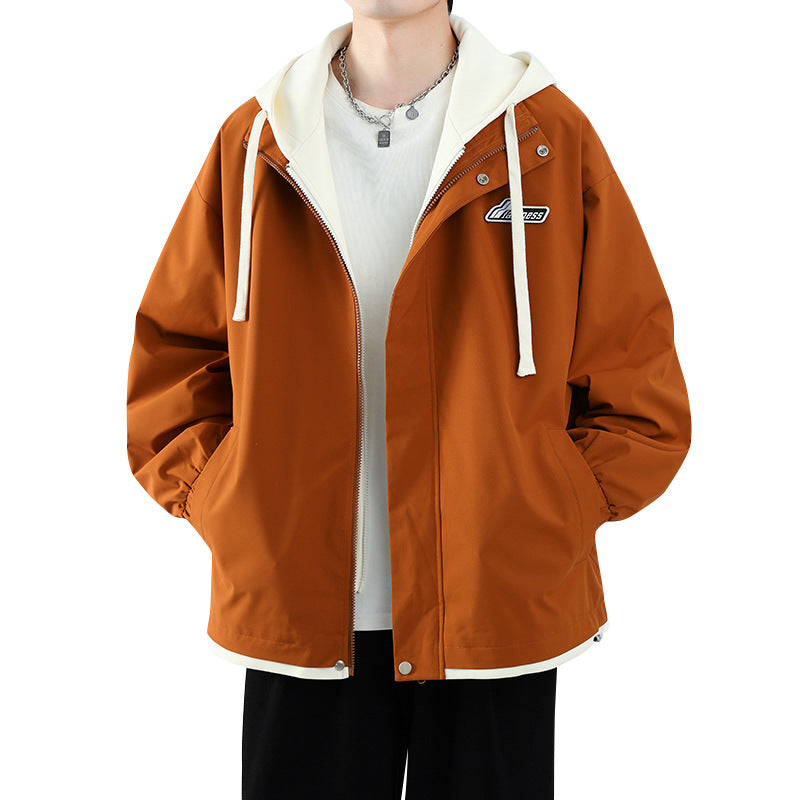 Herren Übergangsjacke Hoodie mit Taschen Wasserabweisend