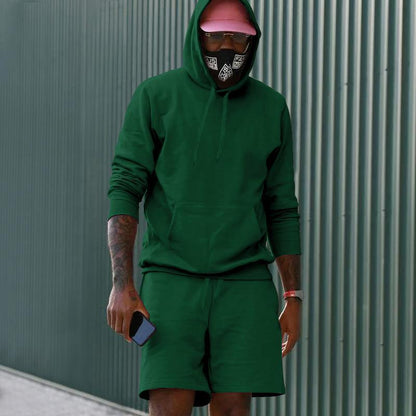 Herren Sportset Hoodie und Shorts Training Berlin