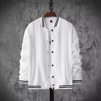 Herren Collegejacke Modern Classic Streifen Jacke