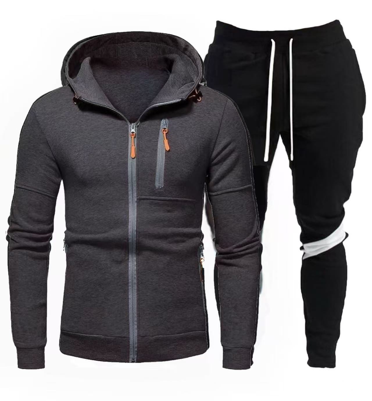Herren Sportjacke Kapuzenjacke Jogginganzug Mit Reißverschluss