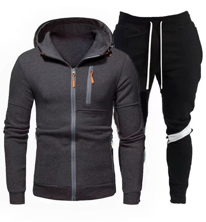 Herren Sportjacke Kapuzenjacke Jogginganzug Mit Reißverschluss