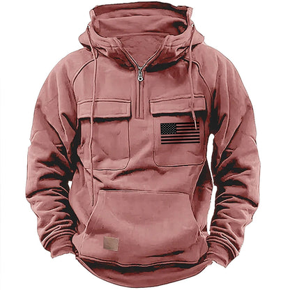 Herren Kapuzenpullover Funktionell Mit Taschen