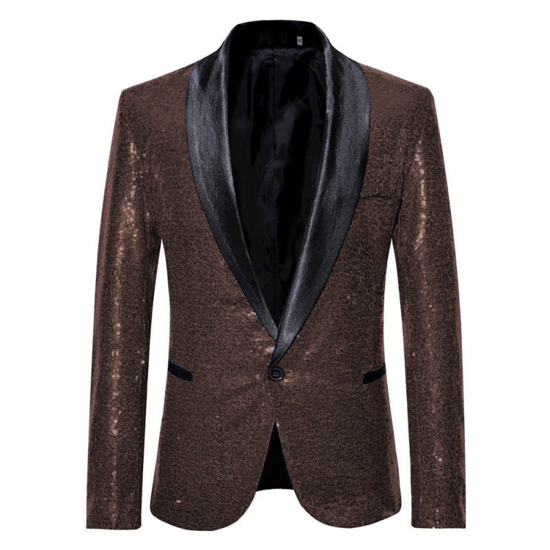Herren Sakko Glitzer Pailletten schimmernd Modern