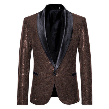 Herren Sakko Glitzer Pailletten schimmernd Modern