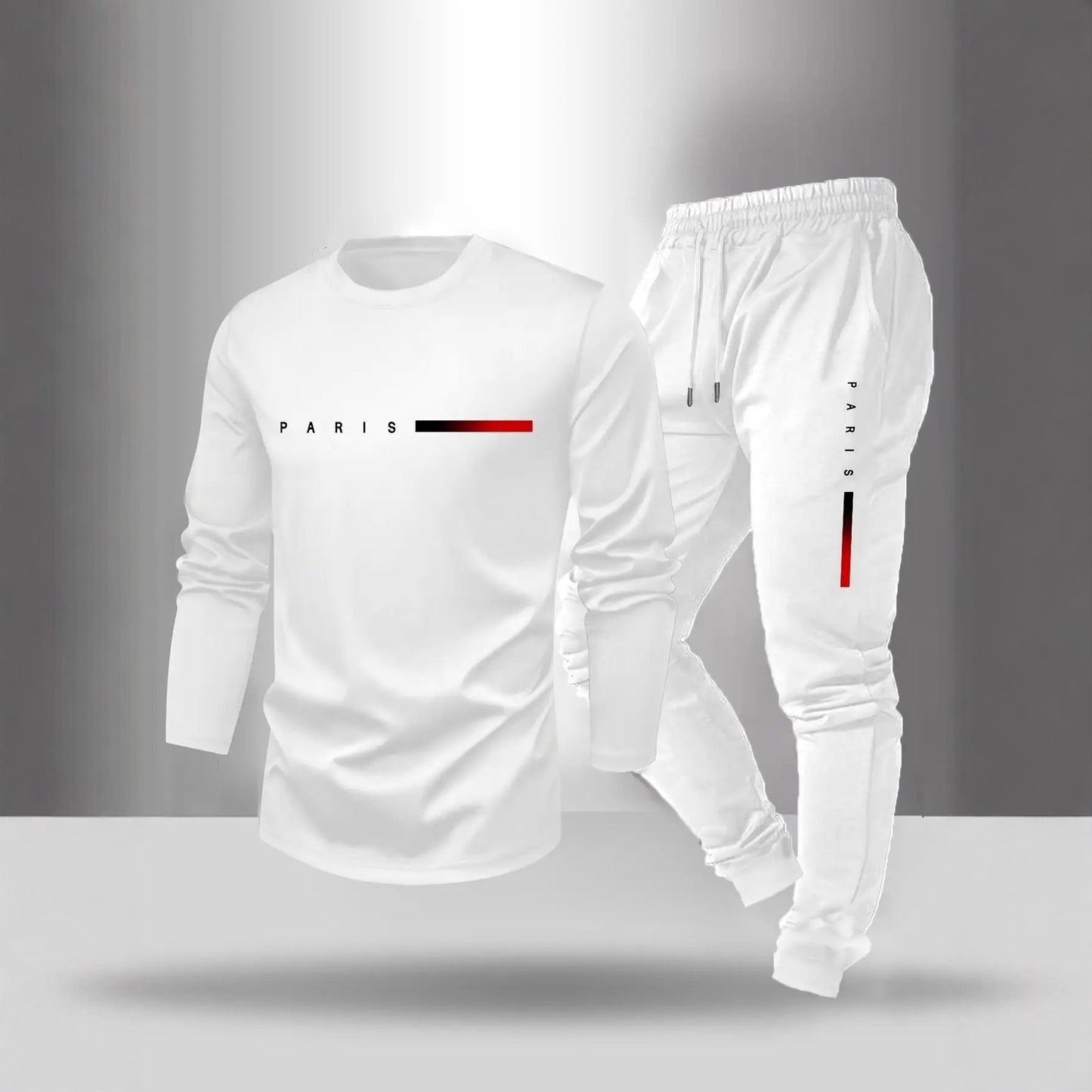 Herren Sportmode Set Langarmshirt Jogginghose Bequem