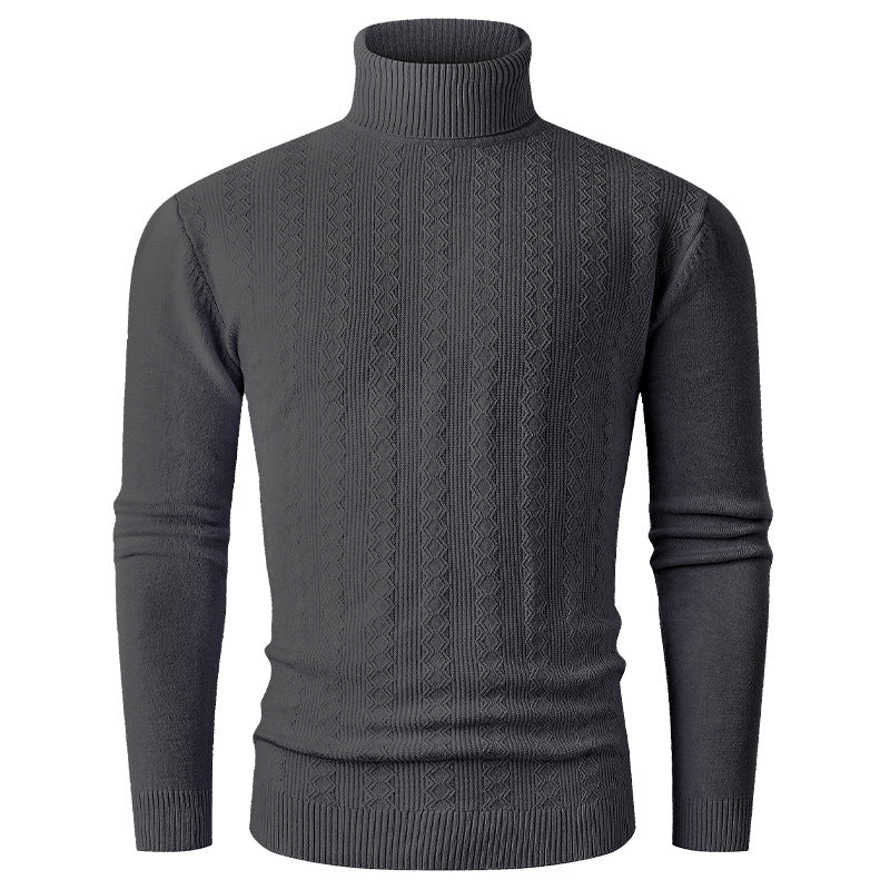 Herren Rollkragenpullover Strickpullover Hochkragen Modern