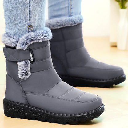 Damen Winterstiefel Warm Gefüttert Rutschfest Verstellbar
