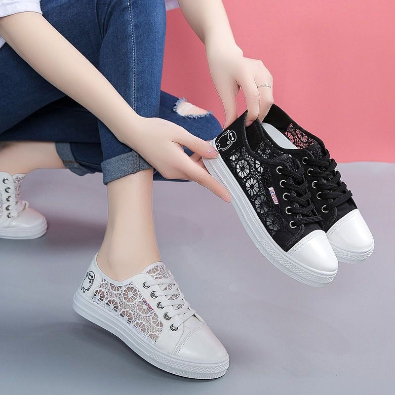 Damen Sneaker Spitze Bequem Weich