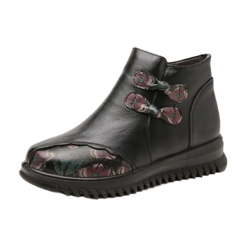Damen Stiefeletten Elegante Schnürstiefeletten Warm