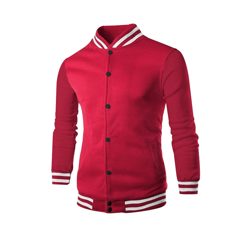 Herren Sportjacke Modern mit Kragen und elastischen Ärmeln